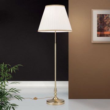 Grīdas stāvlampa TONIA 2xE27/60W/230V 154 cm balta/bronza