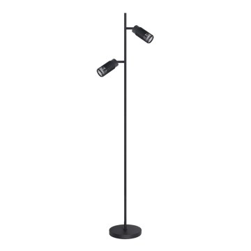 Grīdas stāvlampa VERTICAL 2xGU10/8W/230V melna