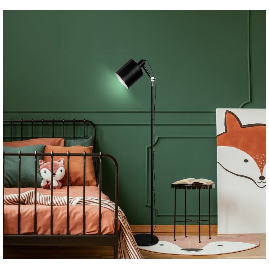 Grīdas stāvlampa ZANA 1xE27/60W/230V melna