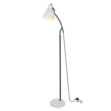 Grīdas stāvlampa ZUMBA 1xE27/40W/230V balta/melna