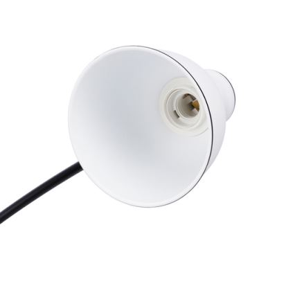 Grīdas stāvlampa ZUMBA 1xE27/40W/230V balta/melna
