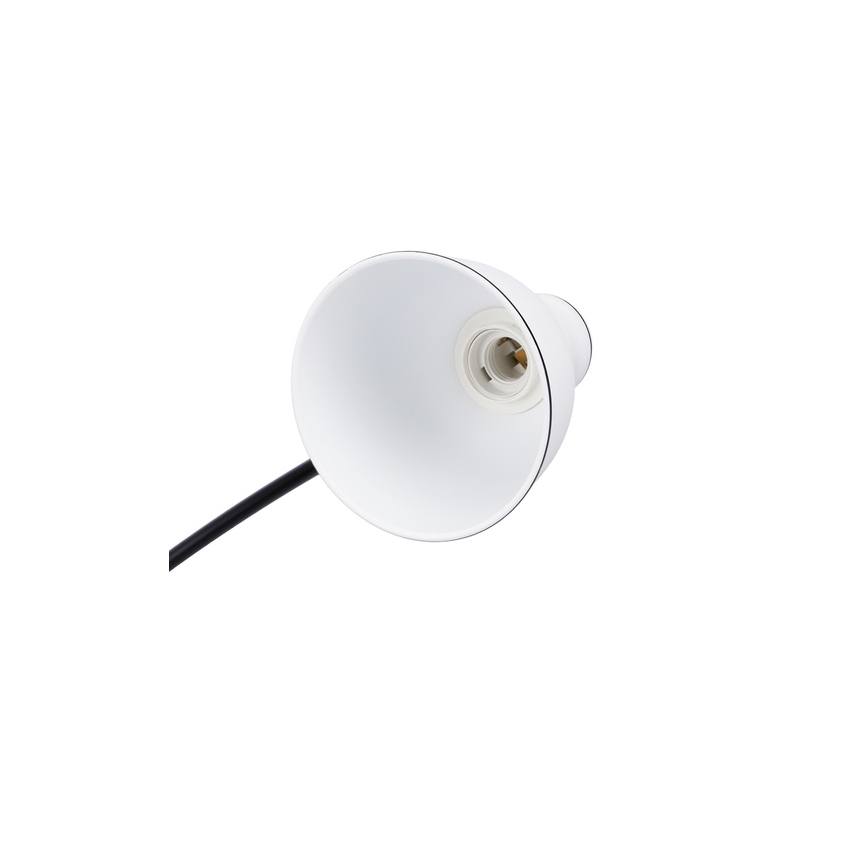 Grīdas stāvlampa ZUMBA 1xE27/40W/230V balta/melna