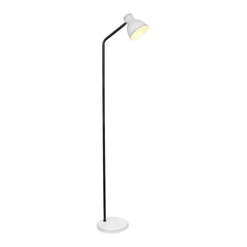 Grīdas stāvlampa ZUMBA 1xE27/40W/230V balta/melna