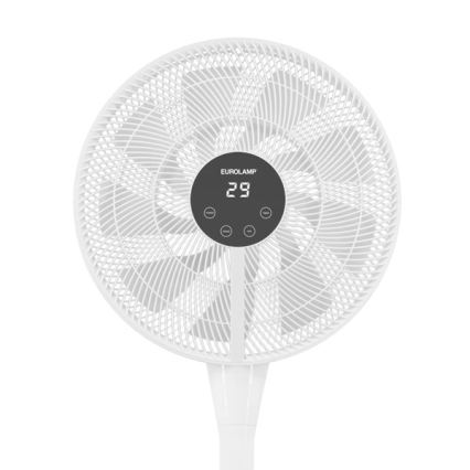 Grīdas ventilators 25 W/230 V, diametrs 40 cm, balts, ar tālvadības pulti