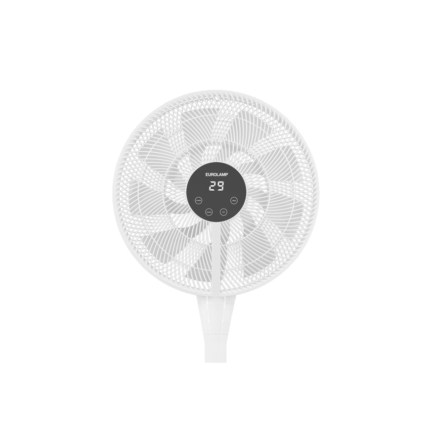 Grīdas ventilators 25 W/230 V, diametrs 40 cm, balts, ar tālvadības pulti