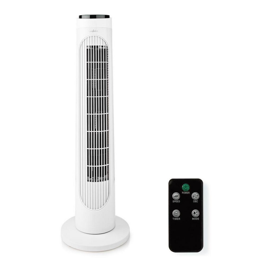 Grīdas ventilators 50W/230V balta + tālvadības pults