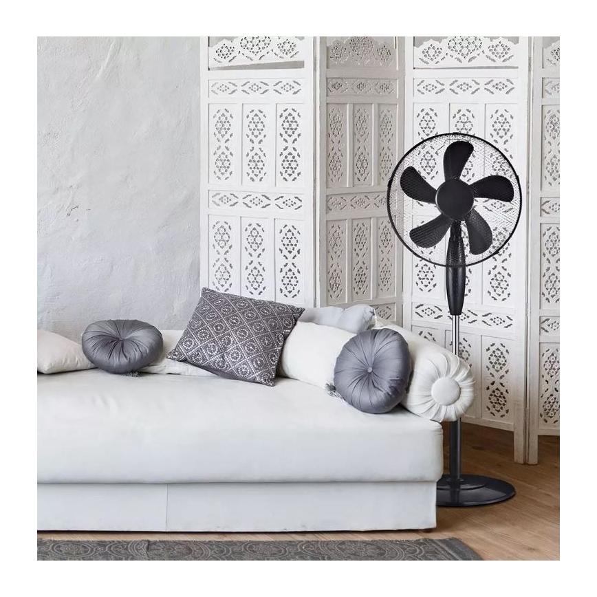 Grīdas ventilators d. 43 cm 55W/230V melns