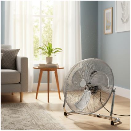 Grīdas ventilators VIENTO 200W/230V spīdīgs hroms