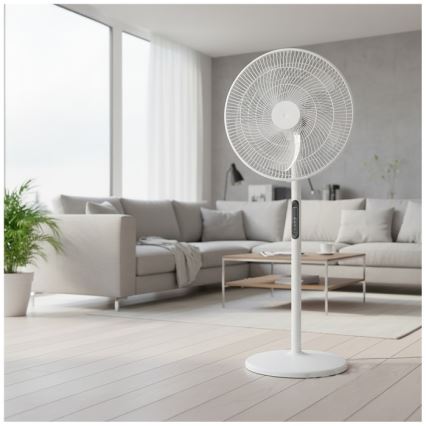 Grīdas ventilators VIENTO-R 40W/230V balts + tālvadības pults