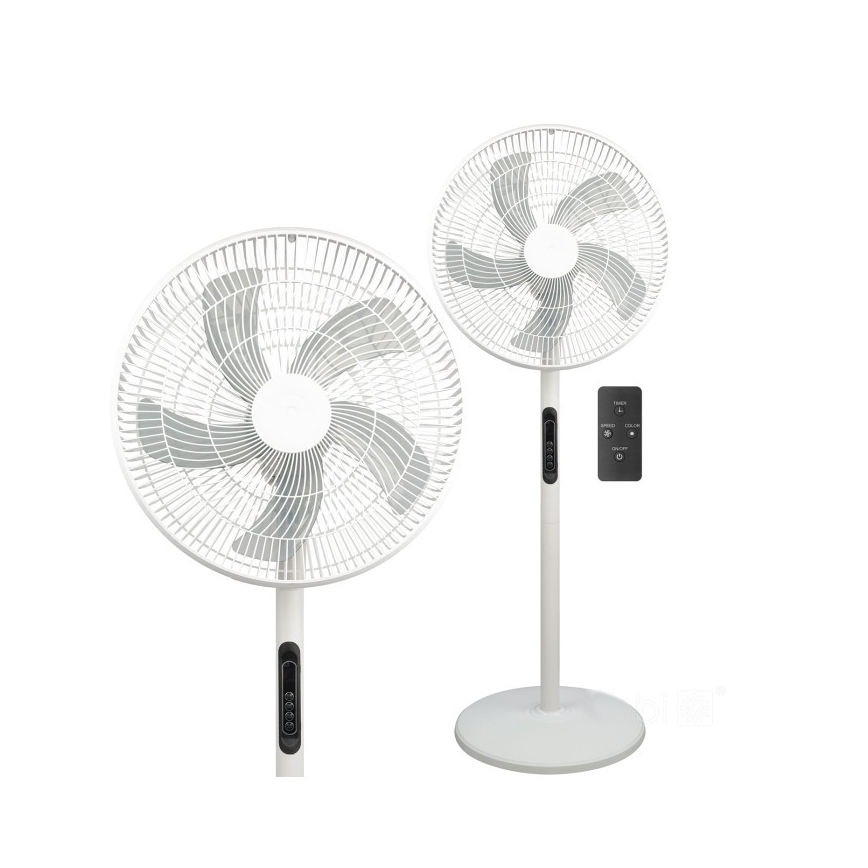Grīdas ventilators VIENTO-R 40W/230V balts + tālvadības pults