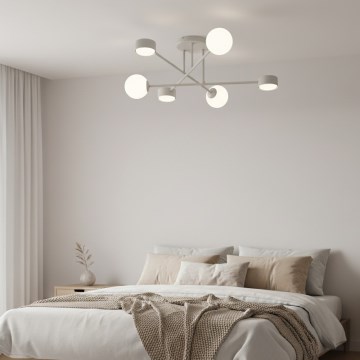 Griestos piestiprināms lustrs HOLON 3xG9/8W/230V + 3xGX53/12W pelēks