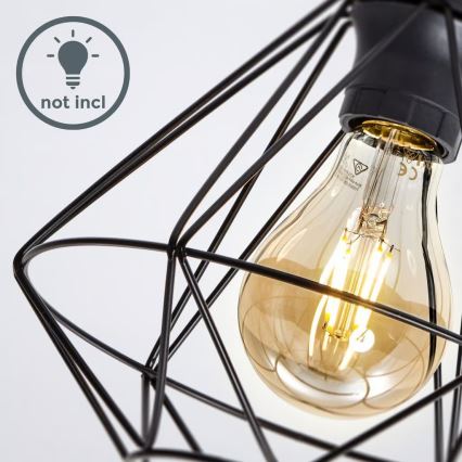 Griestu gaismeklis 1xE27/40W/230V melns