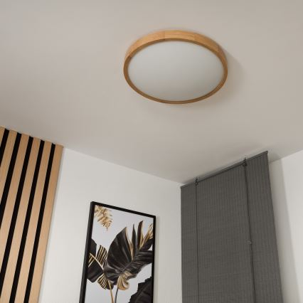 Griestu gaismeklis 3xE27/60W/230V ozols