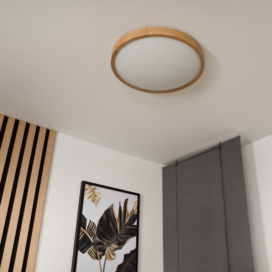 Griestu gaismeklis 3xE27/60W/230V ozols