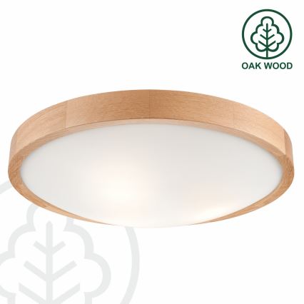Griestu gaismeklis 3xE27/60W/230V ozols