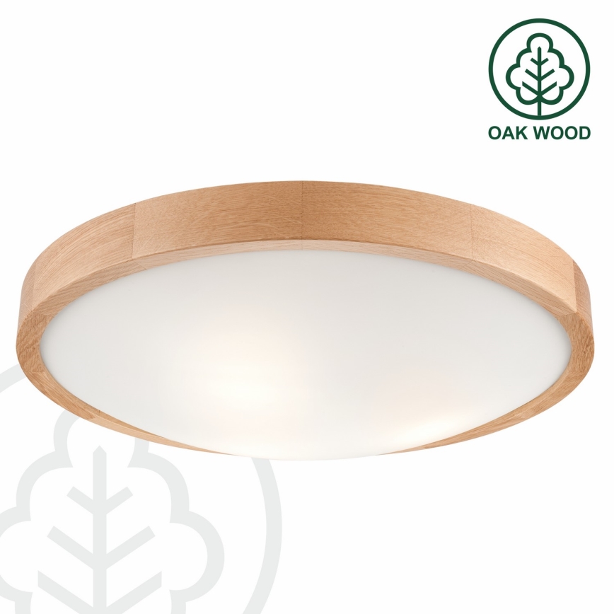 Griestu gaismeklis 3xE27/60W/230V ozols