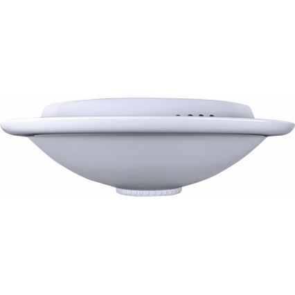 Griestu lampa ar kustības un krēslas sensoru MANA 2xE27/40W/230V Ø 30 cm balta