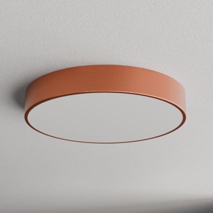 Griestu lampa ar kustības un krēslas sensoru CLEO 4xE27/24W/230V Ø 50 cm vara krāsā