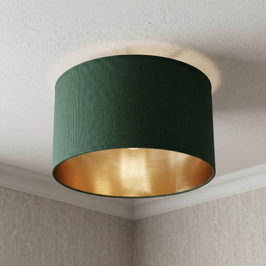 Griestu gaismeklis ARDEN 1xE27/15W/230V Ø 40 cm zaļš