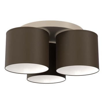 Griestu gaismeklis ARDEN 3xE27/15W/230V Ø 30 cm bēšs/brūns