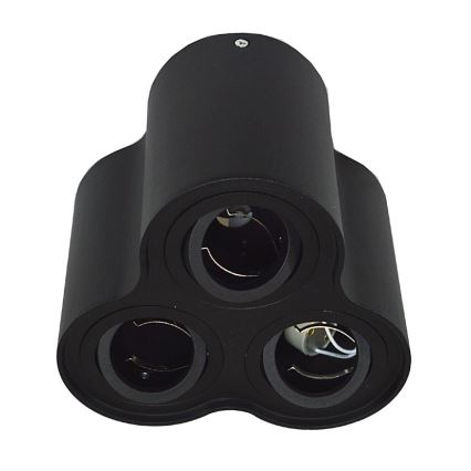 Griestu gaismeklis BAROCO 3xGU10/30W/230V melns