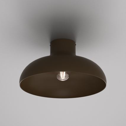 Griestu gaismeklis BASCA 1xE27/15W/230V ar diametru 40 cm, brūns