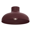 Griestu gaismeklis BASCA 1xE27/15W/230V Ø 40 cm, burgundijas krāsa