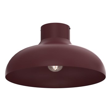 Griestu gaismeklis BASCA 1xE27/15W/230V Ø 40 cm, burgundijas krāsa