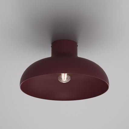Griestu gaismeklis BASCA 1xE27/15W/230V Ø 40 cm, burgundijas krāsa