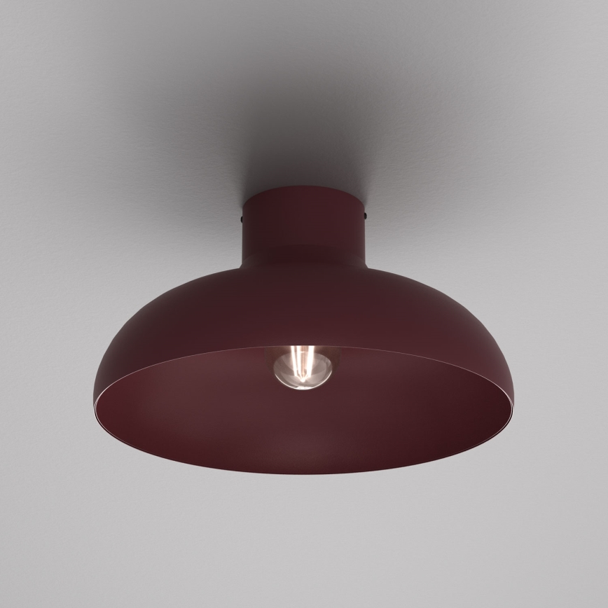 Griestu gaismeklis BASCA 1xE27/15W/230V Ø 40 cm, burgundijas krāsa