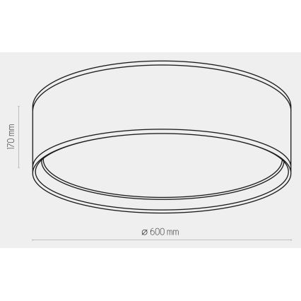 Griestu gaismeklis BILBAO 4xE27/15W/230V d. 60 cm brūns/zelta