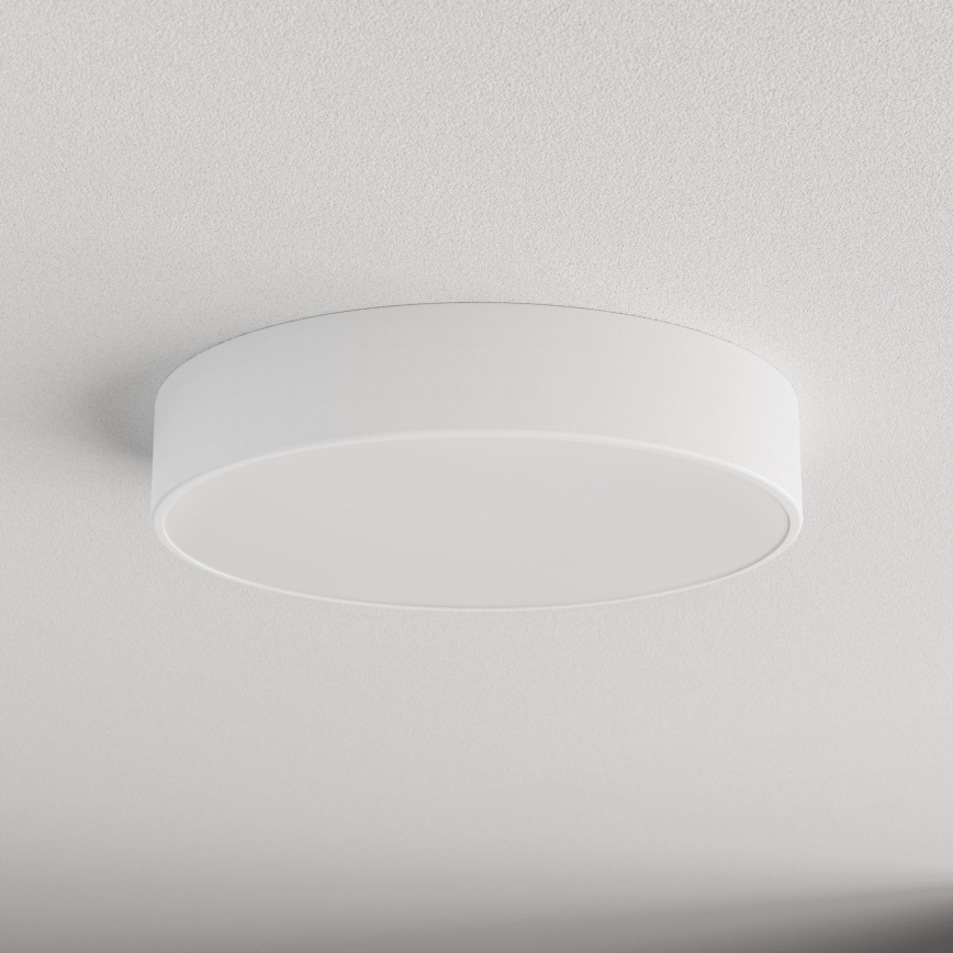 Griestu lampa ar kustības un krēslas sensoru CLEO, 3xE27/24W/230V, Ø 40 cm, balta