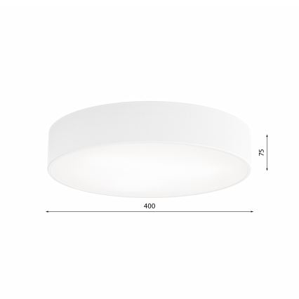 Griestu lampa ar kustības un krēslas sensoru CLEO, 3xE27/24W/230V, Ø 40 cm, balta
