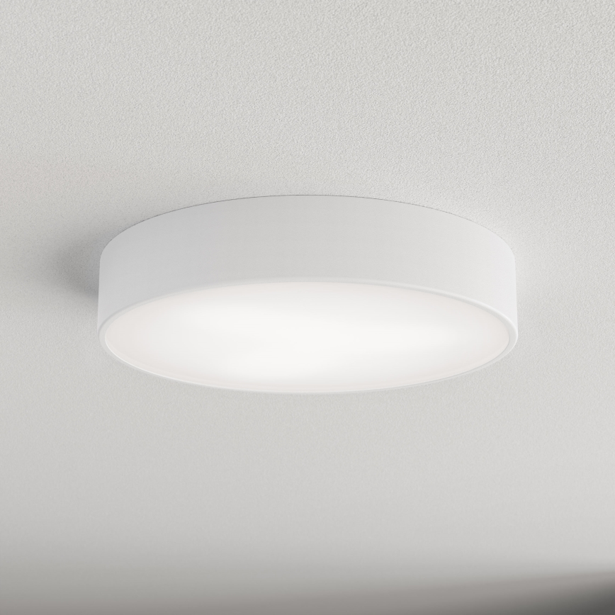 Griestu lampa ar kustības un krēslas sensoru CLEO, 3xE27/24W/230V, Ø 40 cm, balta
