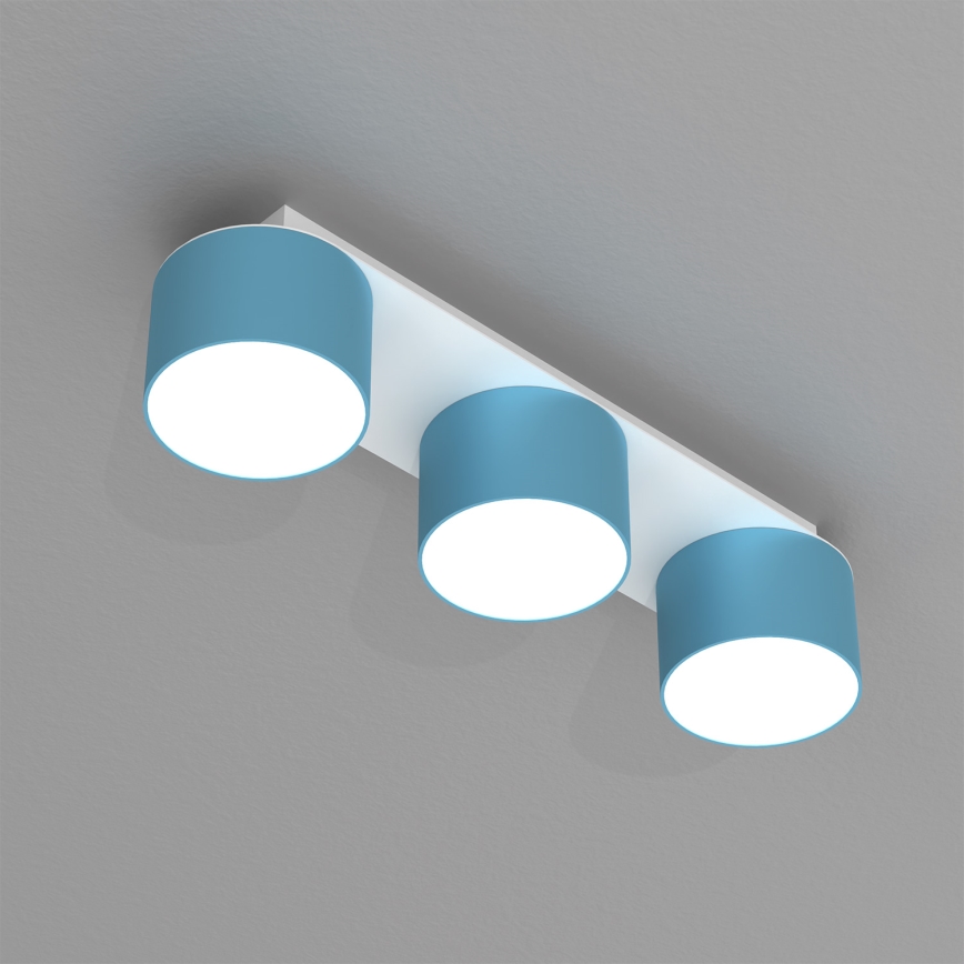 Griestu gaismeklis DIXIE 3xGX53/11W/230V zils
