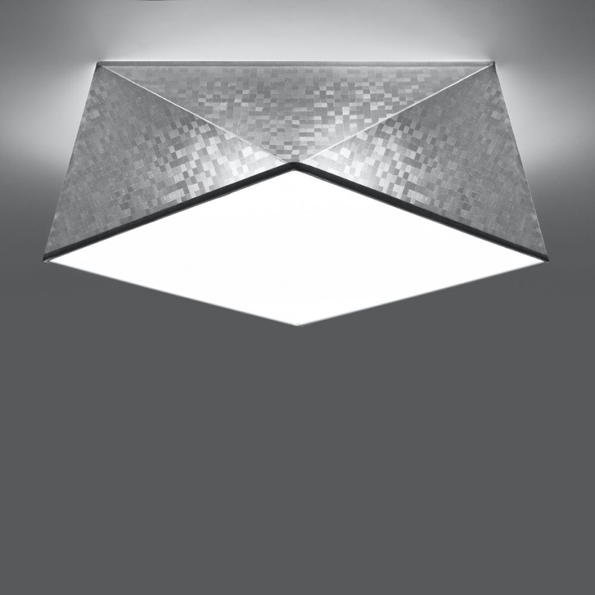 Griestu gaismeklis HEXA 2xE27/60W/230V sudraba