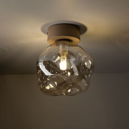 Griestu gaismeklis LAVA 1xG9/8W/230V bēša/dūmainā bēša