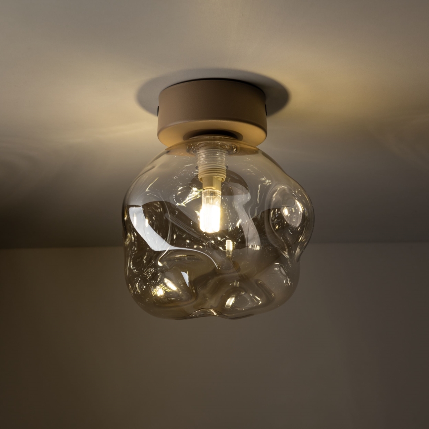 Griestu gaismeklis LAVA 1xG9/8W/230V bēša/dūmainā bēša