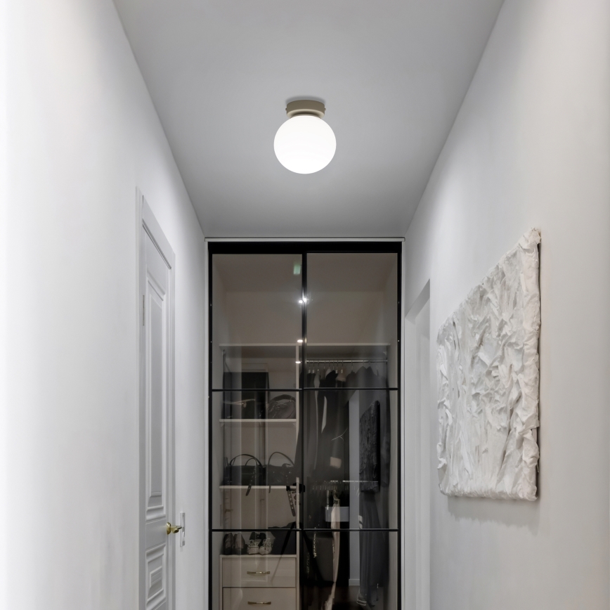 Griestu gaismeklis MOONLIGHT 1xE27/15W/230V Ø 16 cm krēmkrāsas