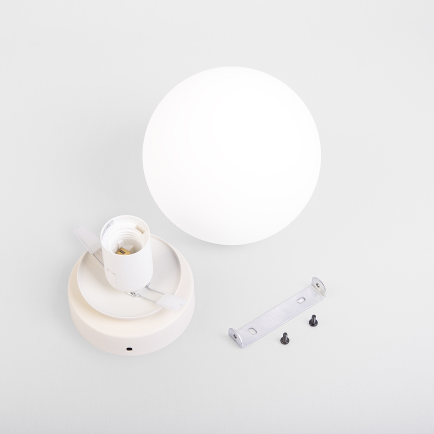 Griestu gaismeklis MOONLIGHT 1xE27/15W/230V Ø 16 cm krēmkrāsas