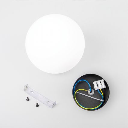 Griestu gaismeklis MOONLIGHT 1xE27/15W/230V Ø 16 cm melns