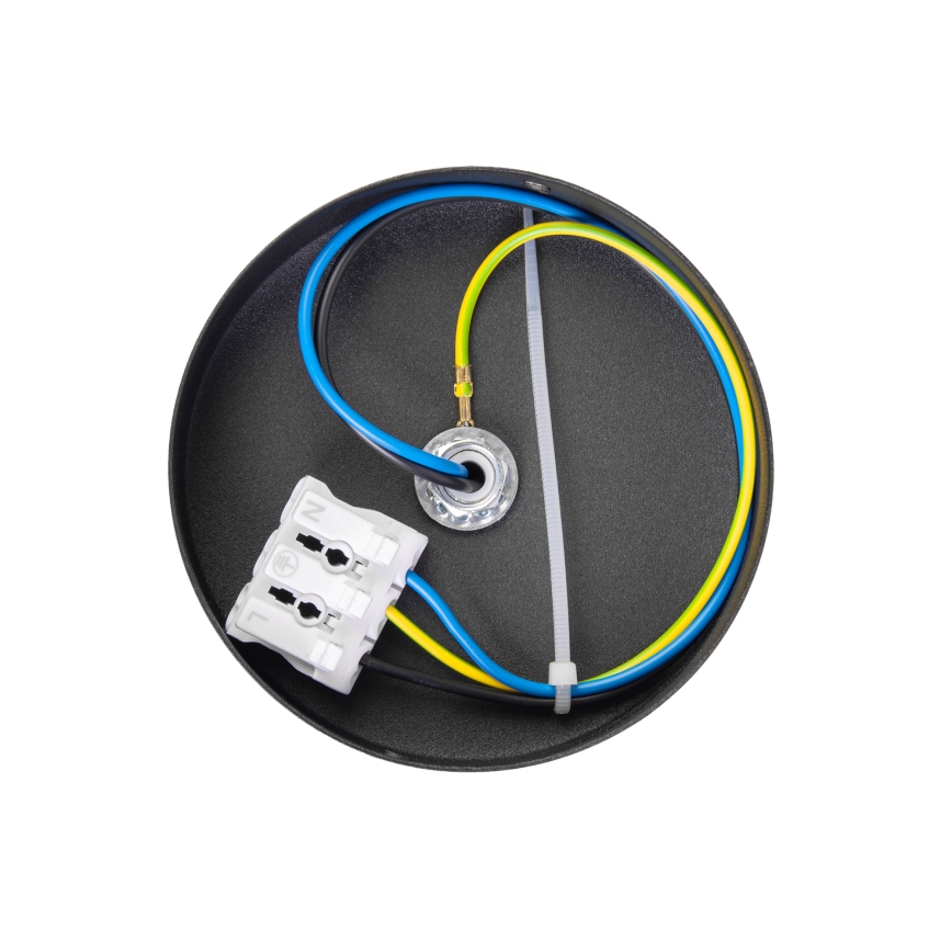 Griestu gaismeklis MOONLIGHT 1xE27/15W/230V Ø 16 cm melns