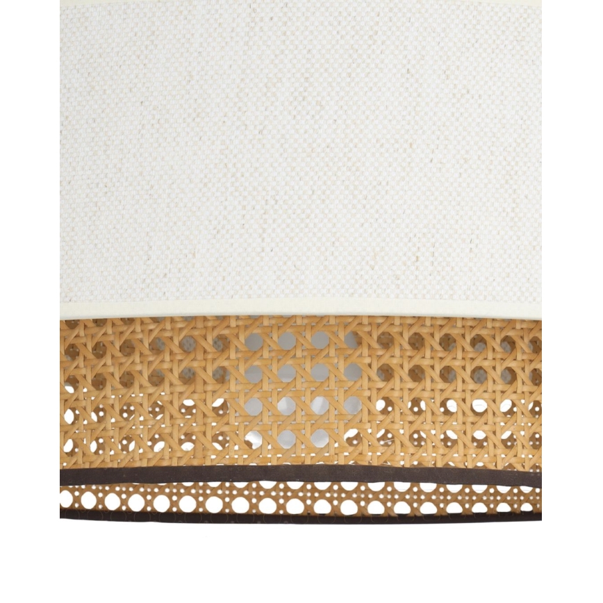 Griestu gaismeklis NATIA 1xE27/60W/230V balts/brūns