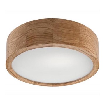 Griestu gaismeklis OAK 1xE27/60W/230V, ozola apdare, Ø 27,5 cm