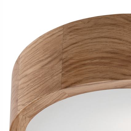 Griestu gaismeklis OAK 1xE27/60W/230V, ozola apdare, Ø 27,5 cm