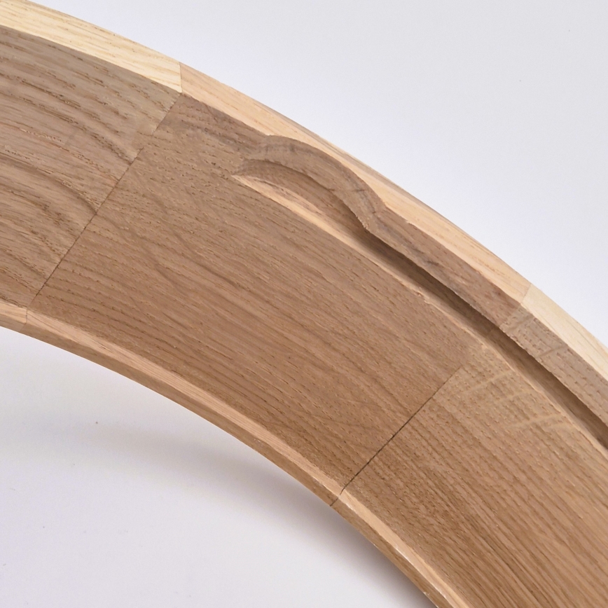 Vannas istabas griestu gaismeklis OAK, 2x E27, 15 W, 230 V, IP54, ozola apdare, Ø 27 cm