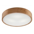 Griestu gaismeklis OAK 3×E27/60W/230V ozolkoks ø 47 cm