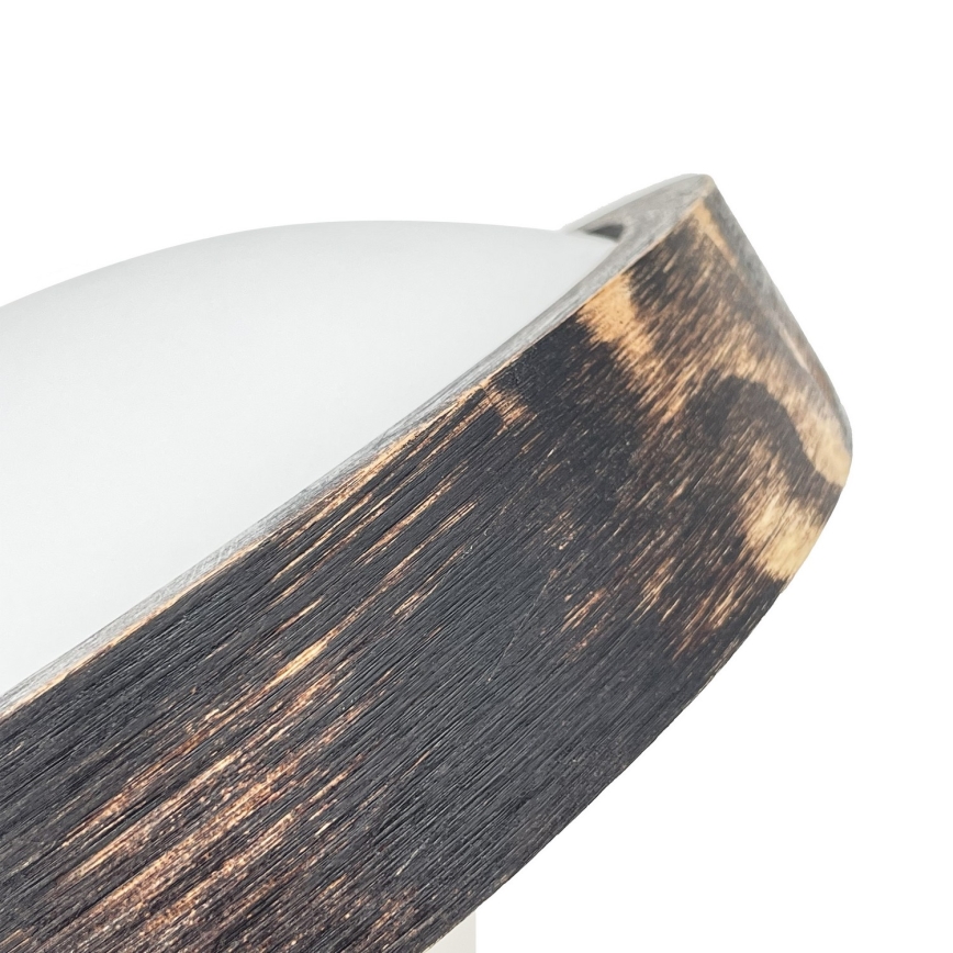 Griestu gaismeklis OAK SLIM 1xE27/15W/230V Ø 27 cm ozols/tumši brūns