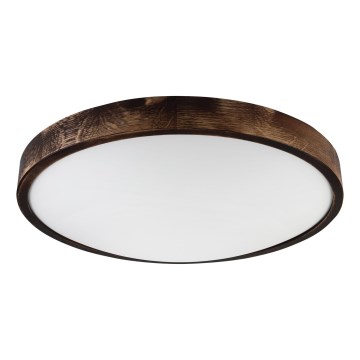 Griestu gaismeklis OAK SLIM 3xE27/15W/230V, Ø 47 cm, ozola/tumši brūnā krāsā