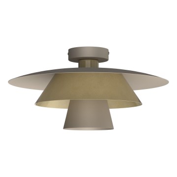 Griestu gaismeklis PLATO 1xE27/15W/230V Ø 32 cm bēšs/zeltains